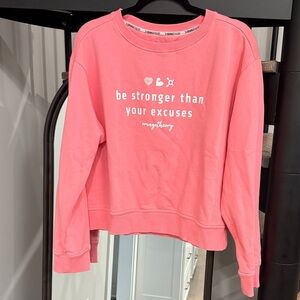 Orangetheory Coral Sweatshirt with Motivational Print